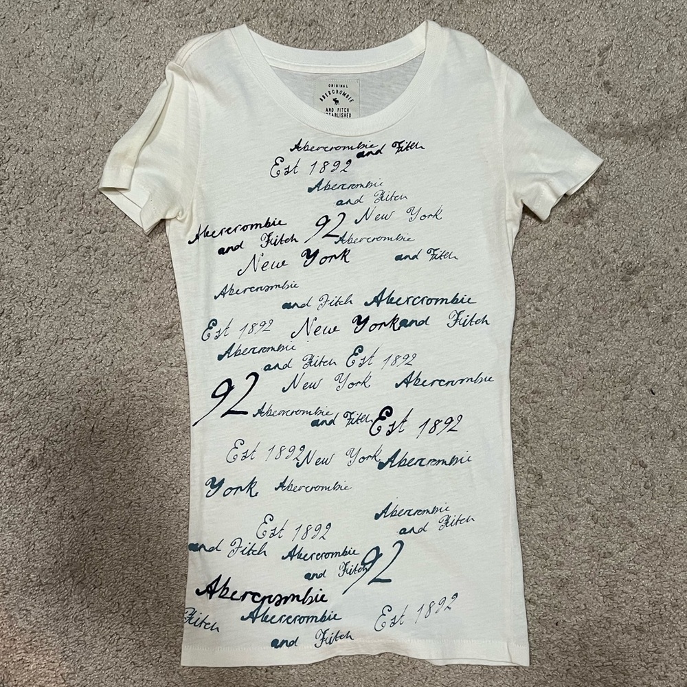 Abercrombie & Fitch White Cotton Shirt